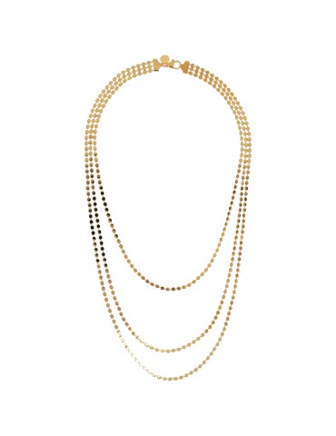 Etruscan Necklace - Multistrand - Small Disc Chain - WSET00704.YG 2