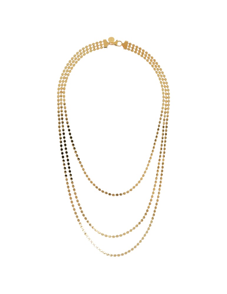 Etruscan Necklace - Multistrand - Small Disc Chain - WSET00704.YG