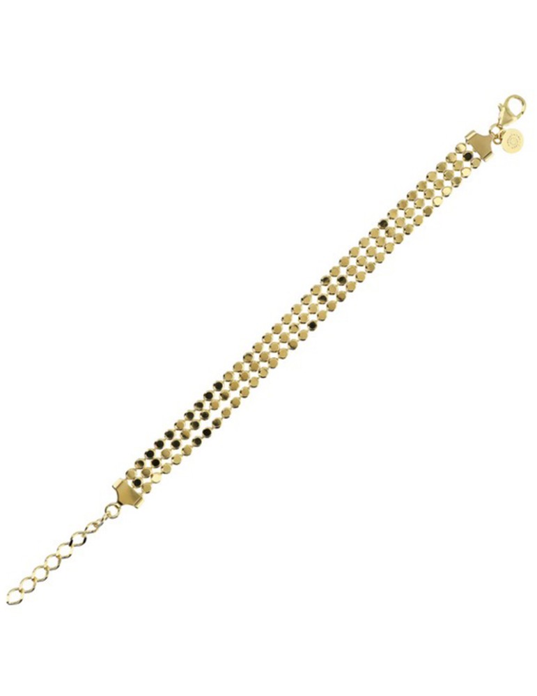 Bracciale Etrusca - Multifilo - Catena a Piccoli Dischi - WSET00747.YG