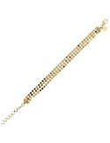 Bracciale Etrusca - Multifilo - Catena a Piccoli Dischi - WSET00747.YG