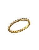 Crieri - Aeterna 18K Yellow Gold Eternity Ring with 0.55ct White Diamonds - 0