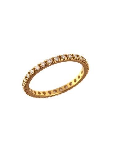 Crieri - Aeterna 18K Rose Gold Eternity Ring with 0.57ct White Diamonds - 0