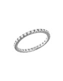 Anello Veretta Crieri - Aeterna in Oro Bianco 18 Carati con Diamanti Bianchi 0,27 ct - Misura 18