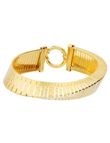 Bracciale Etrusca - Dorato - Superficie Martellata - WSET00925.YG-197
