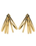 Etruscan Earrings - Hoop - Multiwire - Tubogas mesh-WSET00928.YG