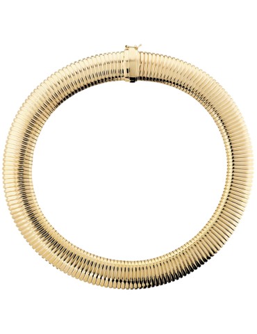 Etruscan Necklace - Choker - Golden - Maxi Tubogas Jersey-WSET00937.YG