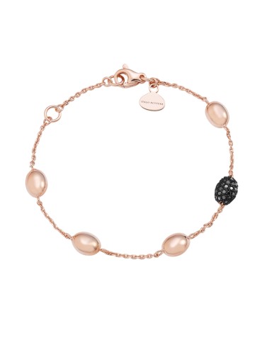 Italo Bottene Bracelet - IB Noir in 18K Rose Gold with 0.38 ct Black Diamonds - 0