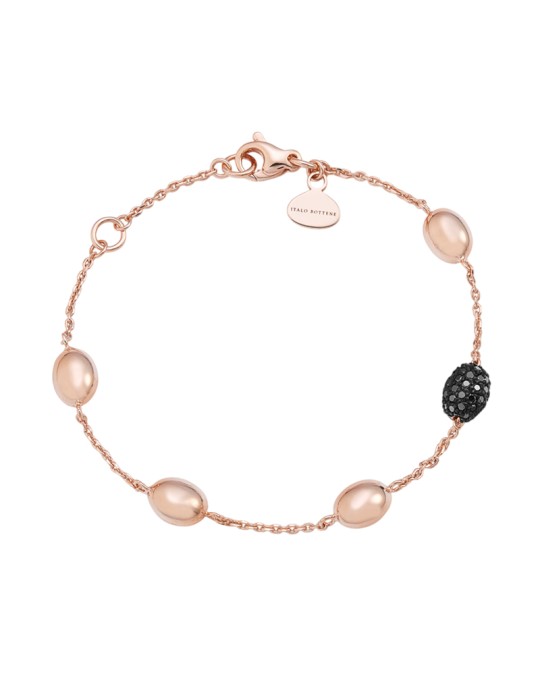 Bracciale Italo Bottene - IB Noir in Oro Rosa 18 carati con Diamanti Neri 0,38 ct - 0