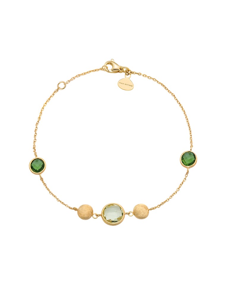 Italo Bottene Petra Bracelet in 18K Yellow Gold with Tourmalines - 0