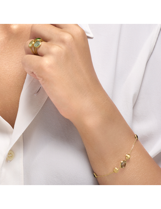 Italo Bottene Petra Bracelet in 18K Yellow Gold with Tourmalines - 0