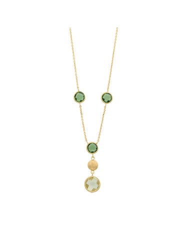 Collana Italo Bottene - Petra in Oro Giallo 18 carati con Tormaline e Prasiolite - 0