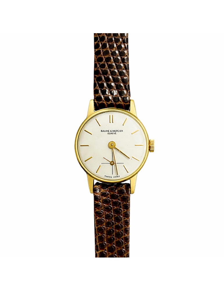 Baume & Mercier Watch - Gold - Vintage - 20mm - Leather