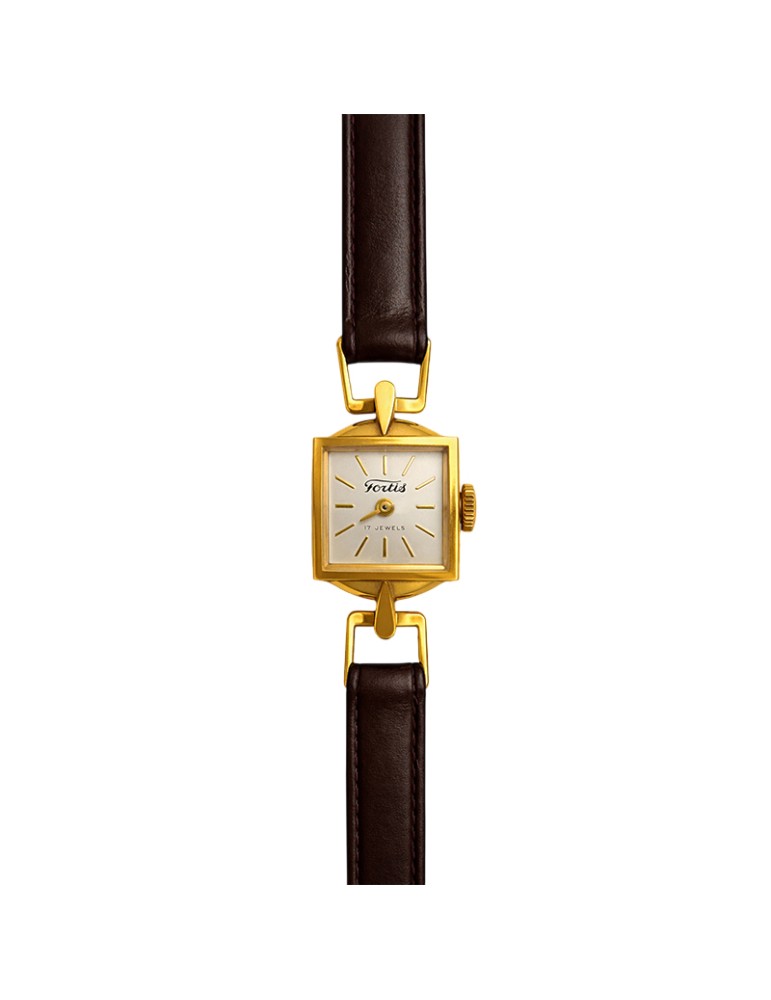Fortis Watch - Only Time - Yellow Gold - 12mm - White