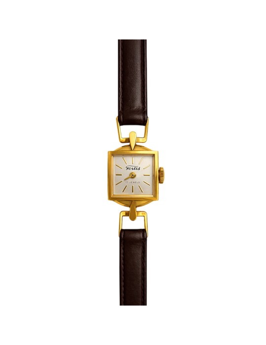Fortis Watch - Only Time - Yellow Gold - 12mm - White