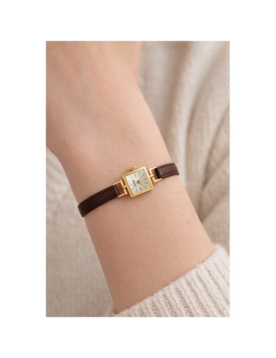 Fortis Watch - Only Time - Yellow Gold - 12mm - White