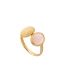 Anello Italo Bottene - Opalia in Oro Giallo 18 carati con Opale Rosa - 0