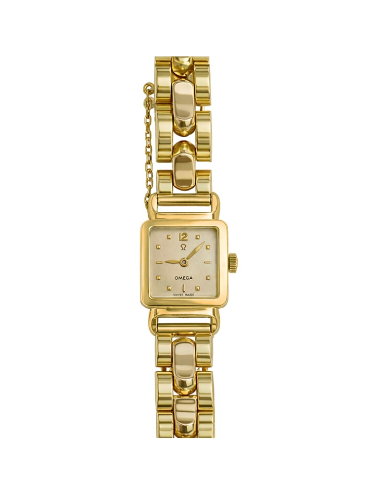 Orologio Omega - Solo Tempo - Oro Giallo 18 Carati - 15mm - Bianco