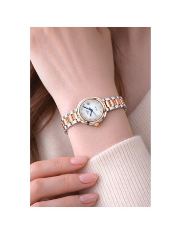 Orologio Longines - Automatico -  Silver - Rose Gold - 30mm - Diamanti 2