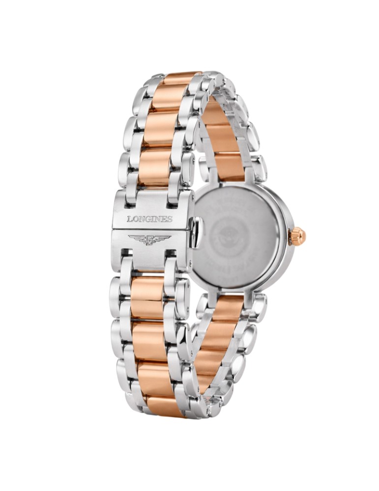 Longines watch - Automatic - Silver - Rose Gold - 30mm - Diamonds