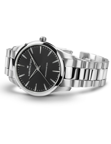 Hamilton Jazzmaster Gent Solo Tempo Quartz 40mm Black Watch - 0 2