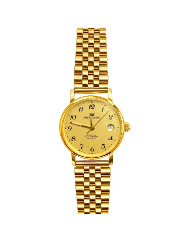 Orologio Pryngeps - N-Flatline -Tempo e Data-Oro Giallo 18 Carati-23mm