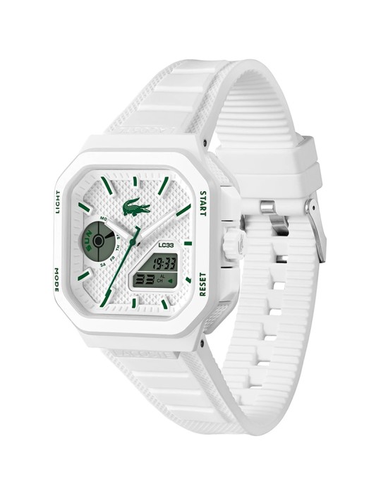 Lacoste Watch - LC33 Multifunction with White Digital Display 45mm - 0