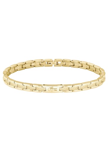 Bracciale Lacoste - Acciaio Dorato - Maglie - Logo Centrale - 2040465