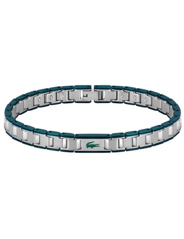 Bracciale Lacoste - Metropole Edge -Acciaio 316L-Inserti Verdi-2040590