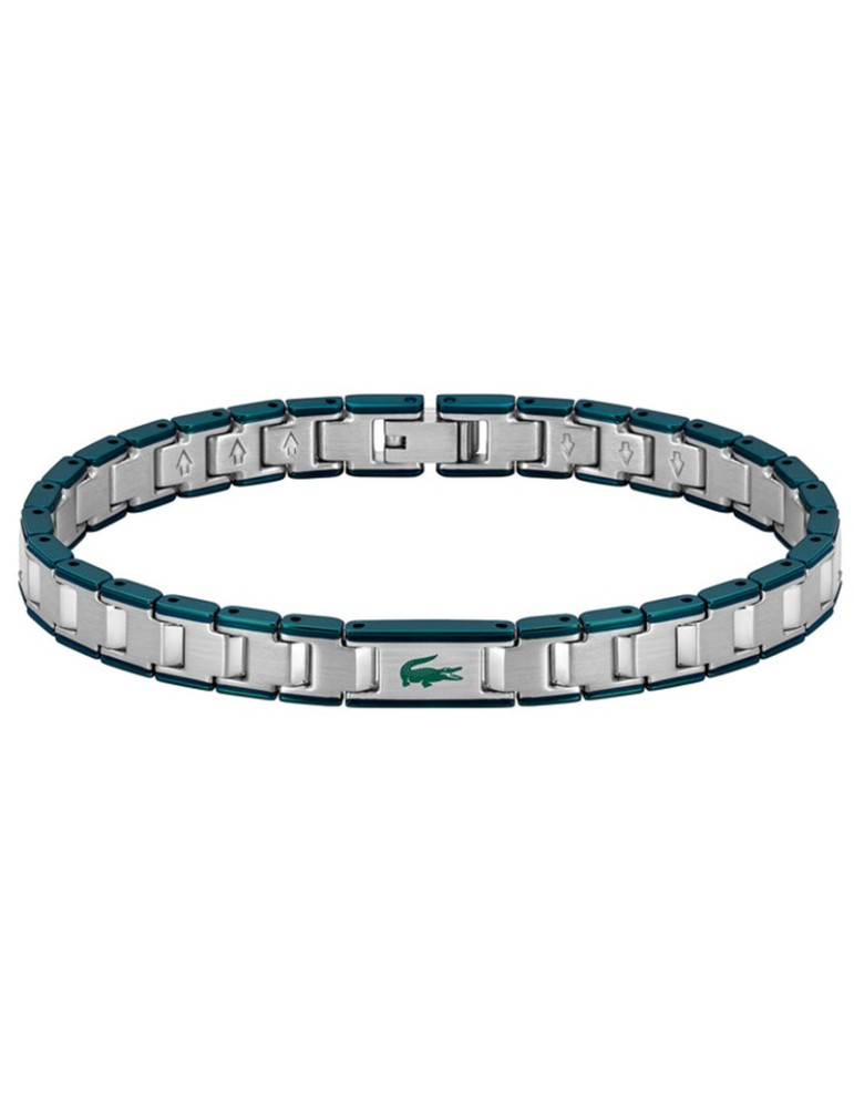 Bracciale Lacoste - Metropole Edge -Acciaio 316L-Inserti Verdi-2040590