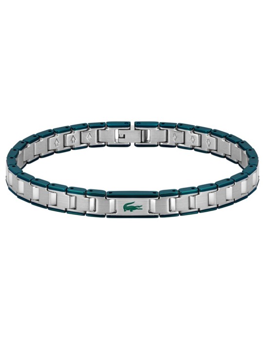 Bracciale Lacoste - Metropole Edge -Acciaio 316L-Inserti Verdi-2040590