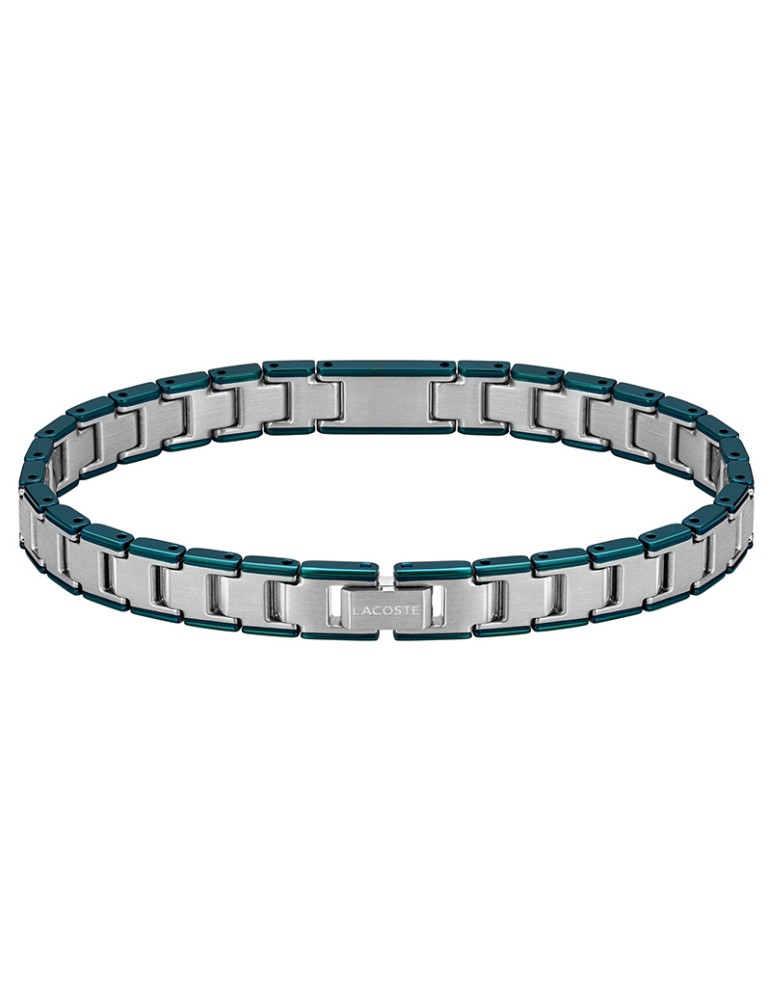 Bracciale Lacoste - Metropole Edge -Acciaio 316L-Inserti Verdi-2040590