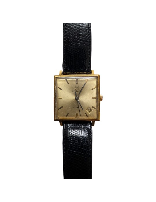 Orologio Milus -Tempo e Data - Oro Giallo 18 Carati - 27mm