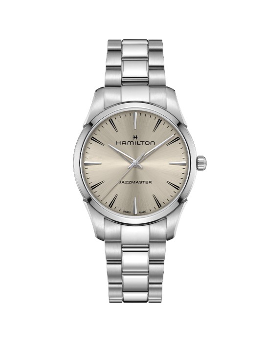 Orologio Hamilton - Jazzmaster Gent Solo Tempo Quartz 40mm Avorio Beige - 0