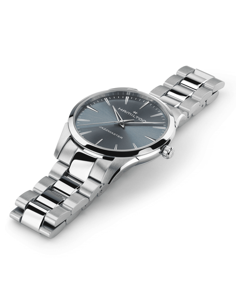 Orologio Hamilton - Jazzmaster Gent Solo Tempo Quartz 40mm Blu Avio - 0