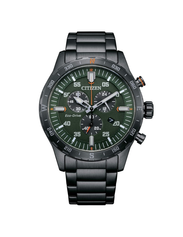 Citizen Eco-Drive Watch - Of Collection Chronograph 43mm Metal Gun Green - 0