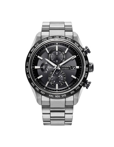 Orologio Citizen Eco-Drive - Attesa Stratosphere Sapphire Bezel 42mm Nero - 0