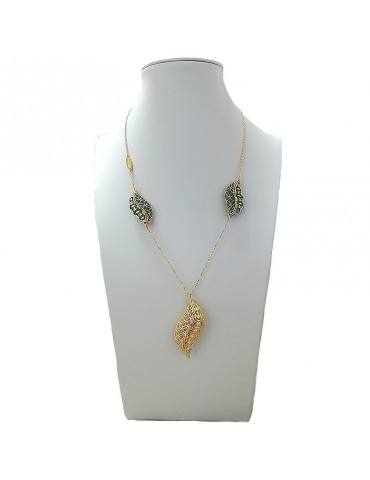Collana Lorenzo Ungari Sabbia D'Oro con Pendente da Donna - 0