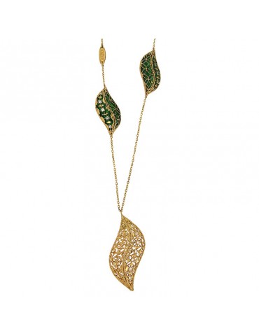 Lorenzo Ungari Women's Sabbia D'Oro Necklace with Pendant - 0 2