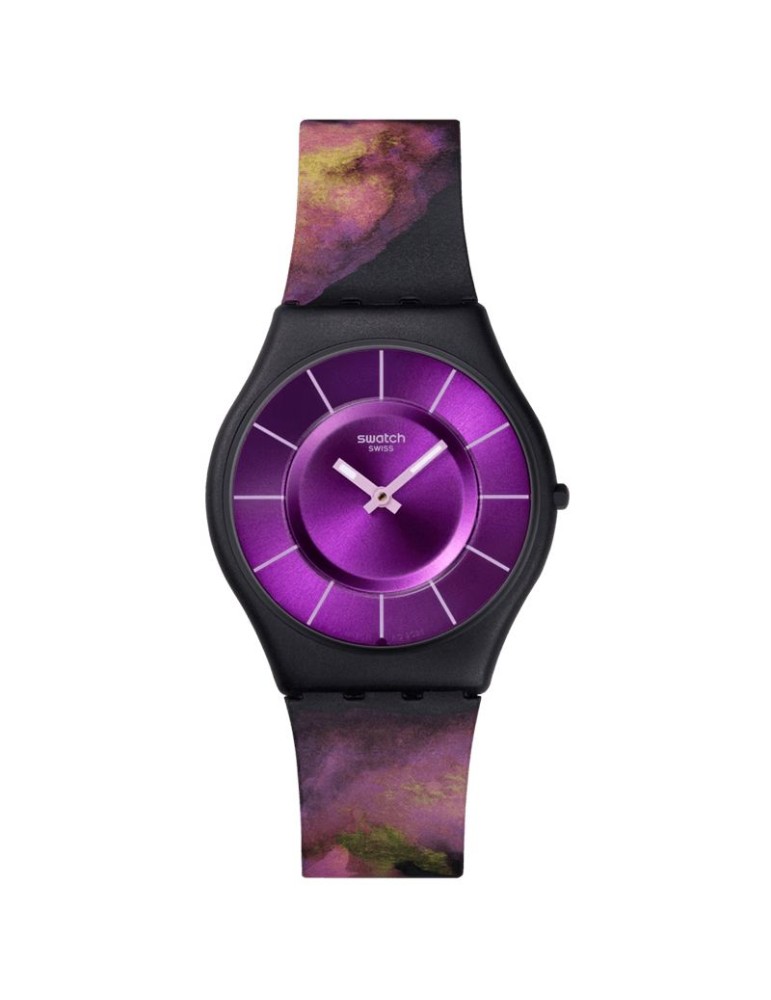 Orologio Swatch - Solo Tempo - Nero - 34mm - Viola-SS08B106