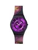 Swatch Watch - Only Time - Black - 34mm - Purple-SS08B106