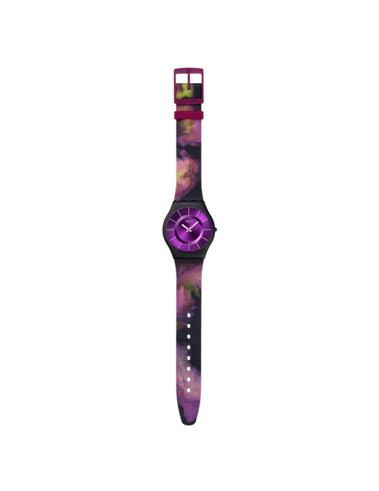 Swatch Watch - Only Time - Black - 34mm - Purple-SS08B106