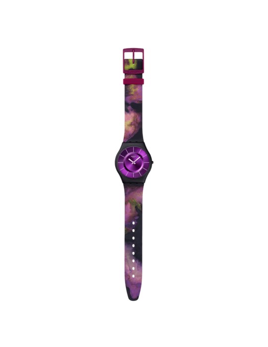 Orologio Swatch - Solo Tempo - Nero - 34mm - Viola-SS08B106