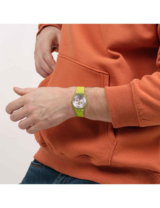 Orologio Swatch - Solo Tempo - Beige - 34mm - Verde - SS08G112