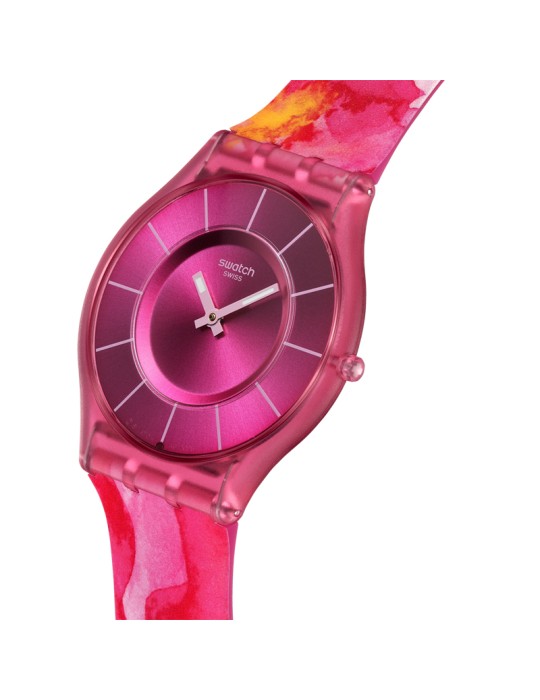 Swatch Watch - Painted Paradise Petals Only Time 34mm Pink - 0