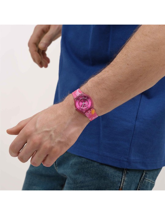 Orologio Swatch - Painted Paradise Petals Solo Tempo 34mm Rosa - 0