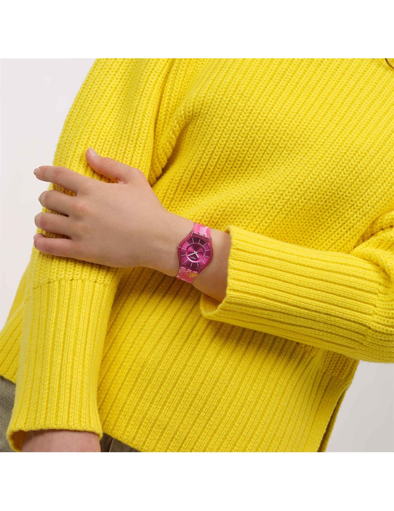 Orologio Swatch - Painted Paradise Petals Solo Tempo 34mm Rosa - 0