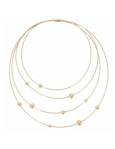 Pesavento Necklace - 925% Gold Plated Silver - Round Elements - WDNAG1085