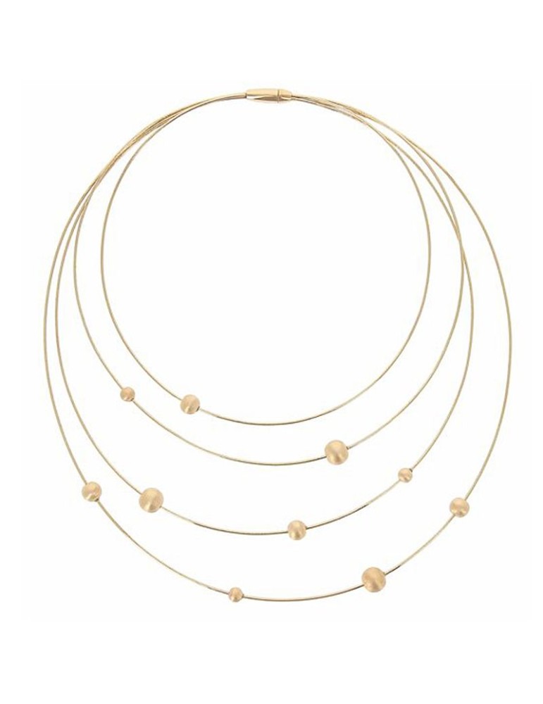 Collana Pesavento - Argento 925% Dorato - Elementi Tondi - WDNAG1085