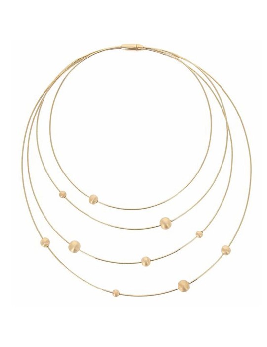 Collana Pesavento - Argento 925% Dorato - Elementi Tondi - WDNAG1085