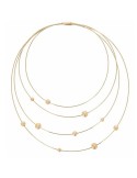 Pesavento Necklace - 925% Gold Plated Silver - Round Elements - WDNAG1085